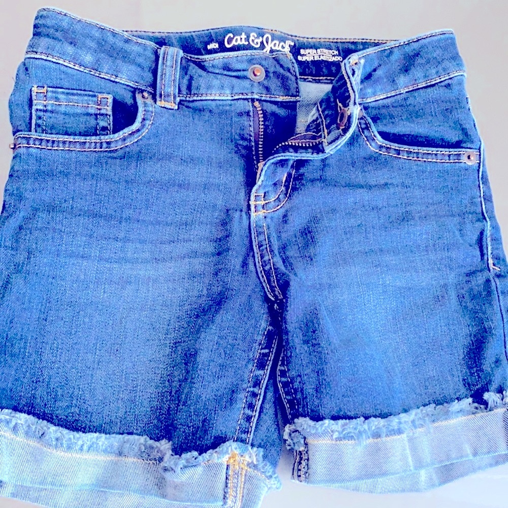 Cat & Jack Girl Denim Shorts (7/8)